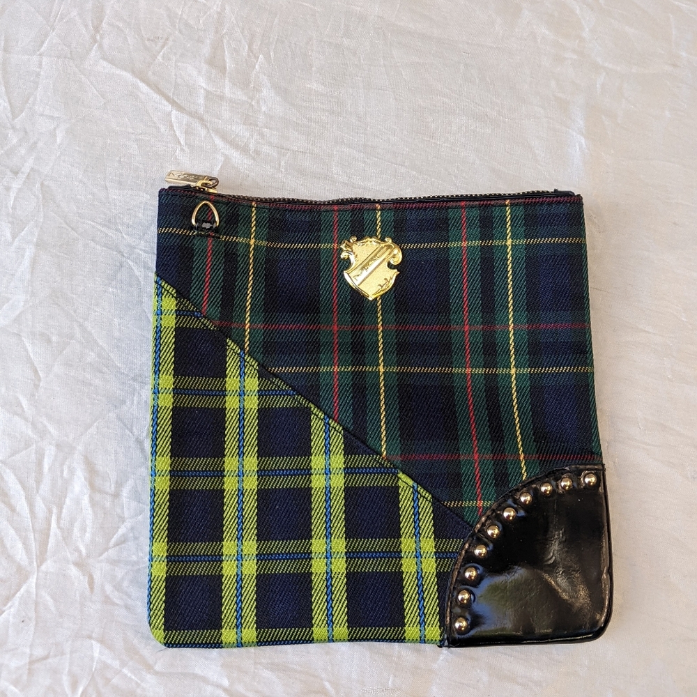 MAC cosmetics tartan Bag